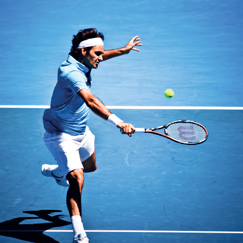 Roger Federer rovescio