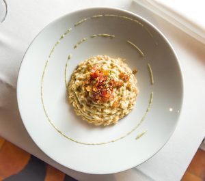 Ugo Fontanone - Risotto, castagne, blu di Lanzo e pancetta