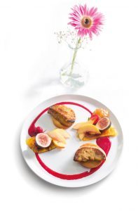 Scaloppina di foie gras con cachi e fichi - Frà Fiusch