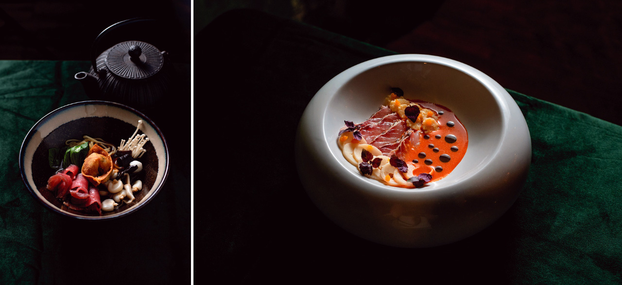 Sopa Wonton e Shabu Shabu criollo - Azotea