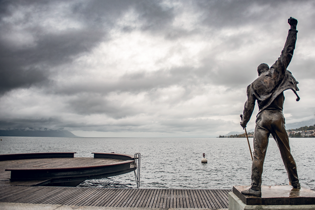 La statua di Freddie Mercury a Montreux