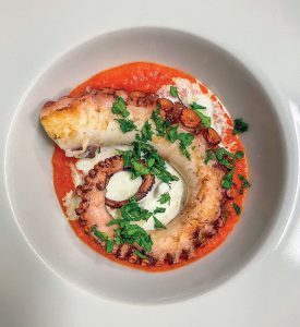 Polpo scottato con gazpacho e burrata - Stasera Cucino Io