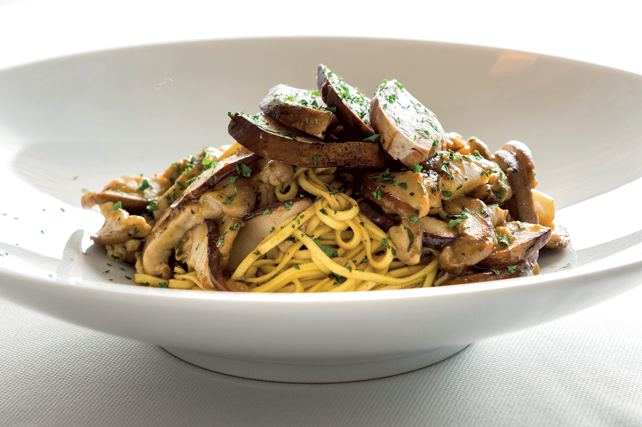 Tajarin all'uovo e funghi porcini