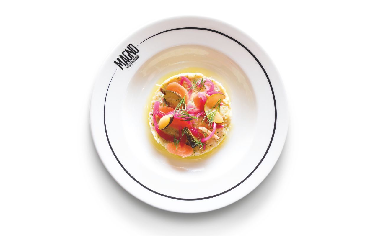 Magno Carlina - Bacalhau baccalà mantecato e verdure marinate di stagione