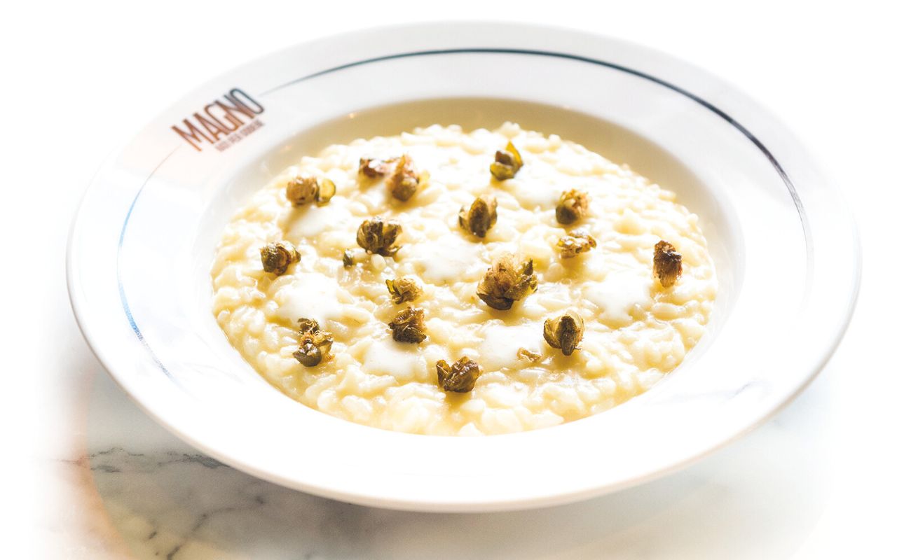 Magno Carlina - Risotto, salsa di limone e capperi fritti