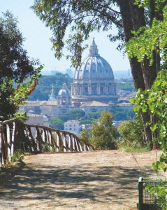 Cammini verso Roma - La terrazza panoramica Mons Gaudii dal Belvedere di Monte Mario