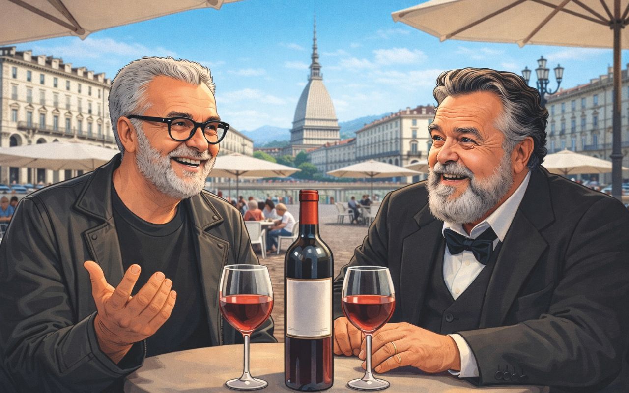 Le città e Orson Welles da New York a Torino - Guido Barosio e Orson Welles immaginati a Torino dall’AI