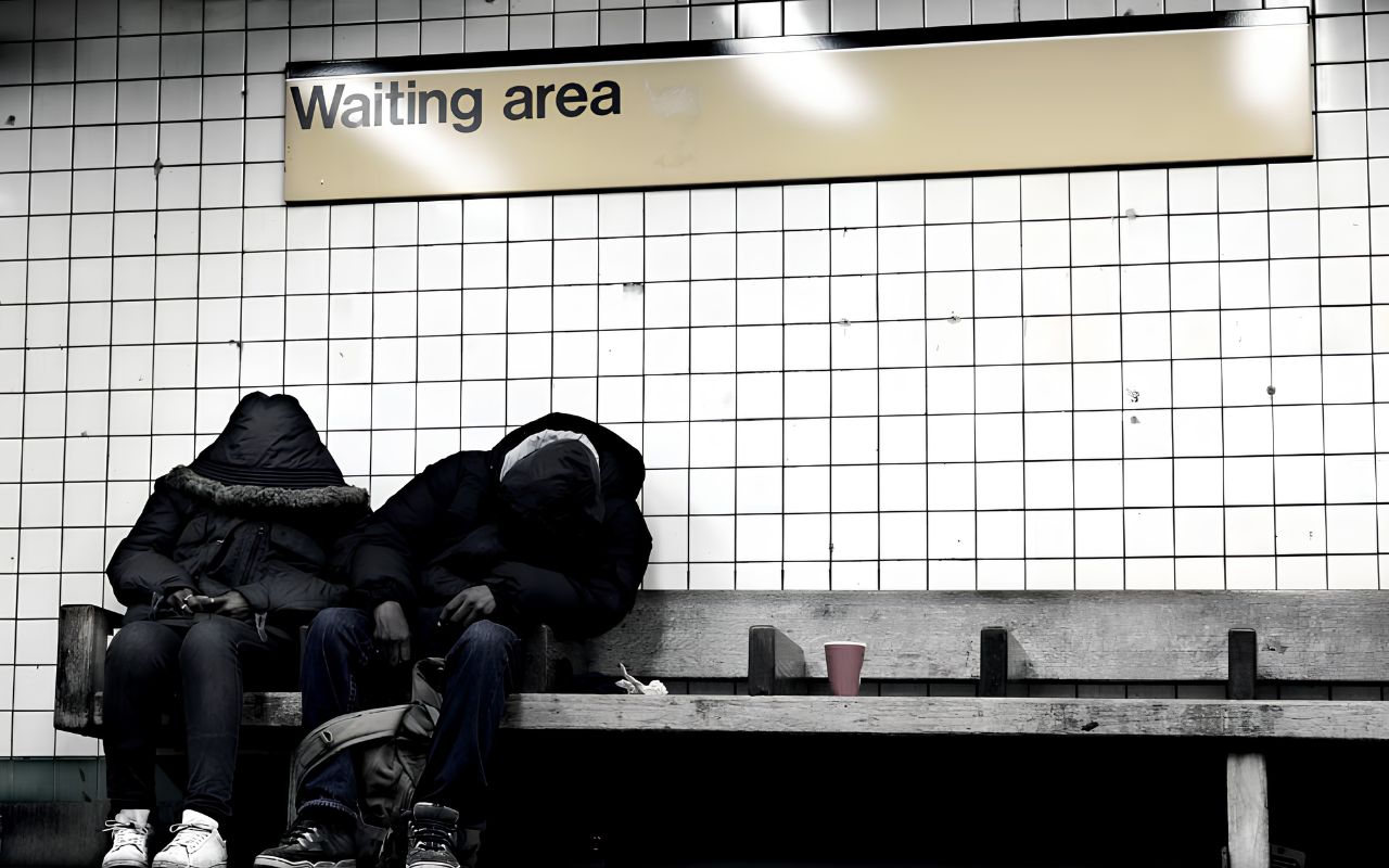La solitudine la malattia del XXI secolo - Due persone dormono in metropolitana a New York © Eldadcarin