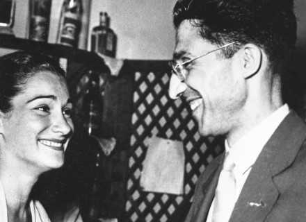 35mm. Giugno 1950 - Doris Dowling con Cesare Pavese, Roma, 1950 - Premio Strega © LaPresse
