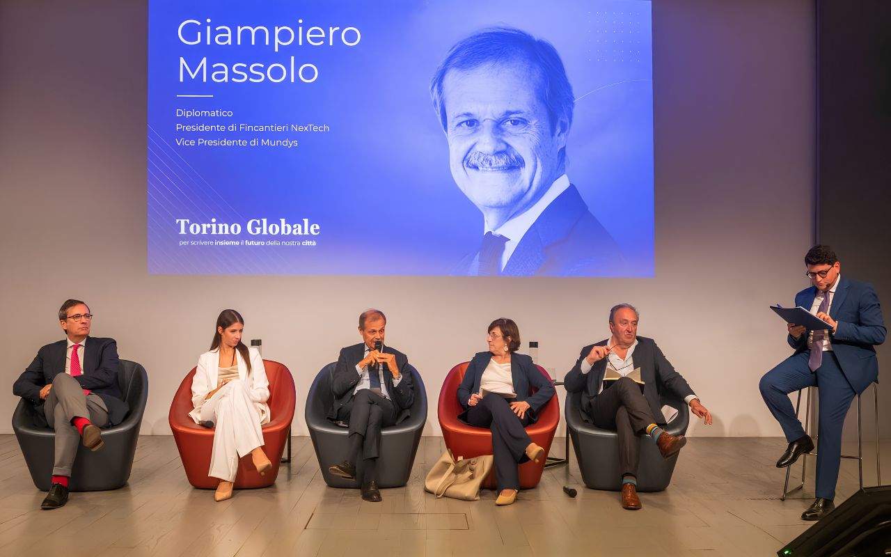 Torino Globale - Andrea Ganelli, Linda Villano, Giampiero Massolo, Anna Maria Poggi, Gianni Vernetti e Anass Hanafi