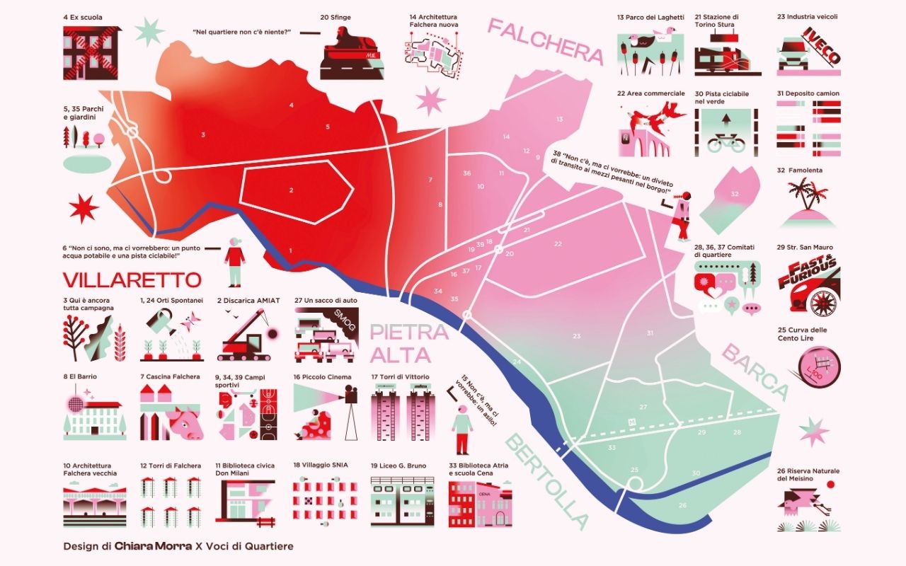 Il nuovo Piano Regolatore Generale di Torino le mappe - Falchera ©Chiara Morra