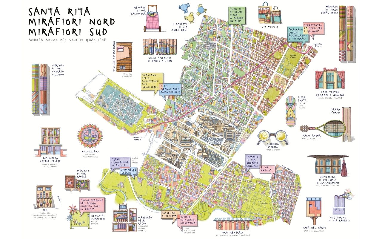 Il nuovo Piano Regolatore Generale di Torino le mappe - Mirafiori ©Andrea Bozzo