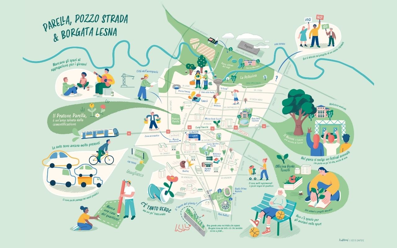 Il nuovo Piano Regolatore Generale di Torino le mappe - Parella ©Hikimi