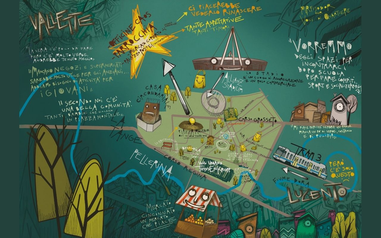 Il nuovo Piano Regolatore Generale di Torino le mappe - Vallette ©Fijodor