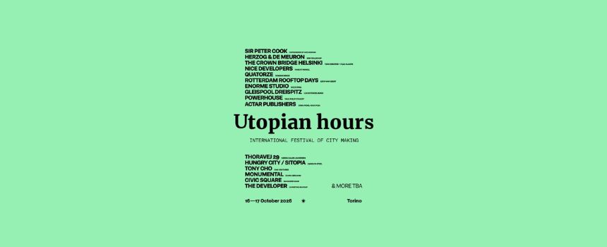 Utopian Hours 2026 alla Nuvola e da Dorado